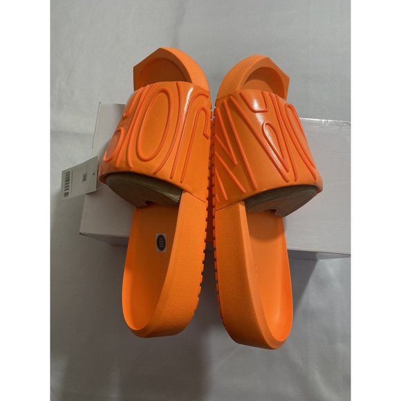New Womens Size 10 Orange Jordan Nola Slides CZ8027 800 - Picture 5 of 10